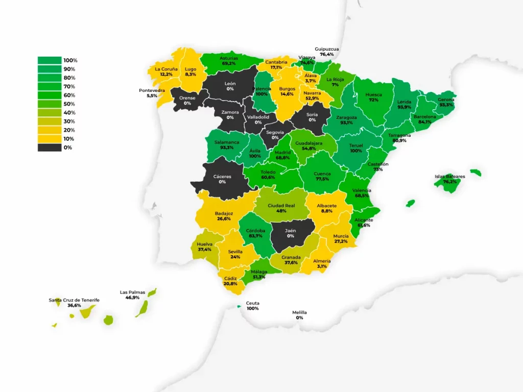 Mapa subvenciones placas solares por comunidad autonoma 1 1024x768 - Subvenciones para placas solares en 2024: ayudas para tu instalación