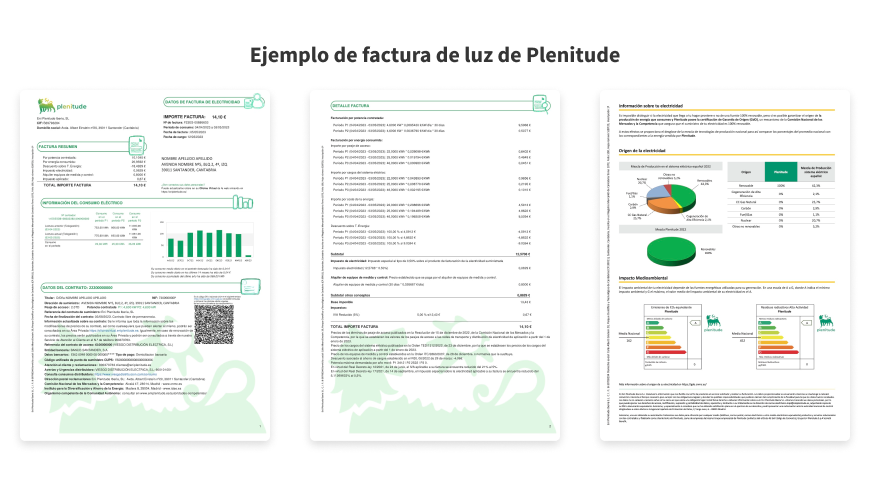 01 Plenitude Creatividad EntenderFacturaluz ejemplo - Factura de la luz: cómo entender tu recibo eléctrico